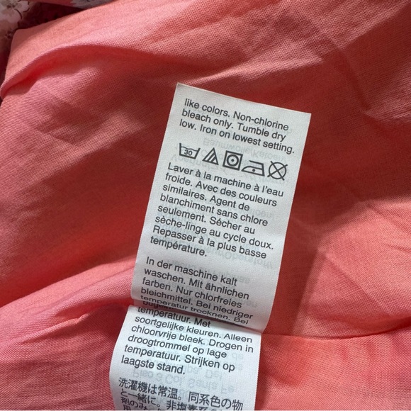 J.CREW | Liberty Fabric Coral Floral Lined Skirt Size 12 - Picture 13 of 13